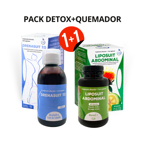 Pack Detox + Quemador (Liposuit Abdominal + Drenasuit)